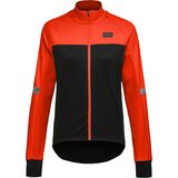 GOREWEAR Phantom Cycling Jacket - Women's Black/Fireball, S/4-6