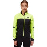 GOREWEAR Phantom Cycling Jacket - Women's Black/Neon Yellow, M/8-10