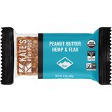 Kate's Real Food Energy Bars - Box of 12 Peanut Butter Hemp + Flax, 12 Bars