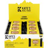 Kate's Real Food Mini Energy Bars - Box of 24 Lemon Coconut, 24 Mini Bars