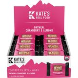 Kate's Real Food Mini Energy Bars - Box of 24 Oatmeal Cranberry Almond, 24 Mini Bars