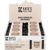 Kate's Real Food Mini Energy Bars - Box of 24 White Chocolate Macadamia, 24 Mini Bars