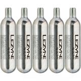 Lezyne 16G Threaded CO2 Cartridge - 5-Pack Refill Silver, One Size