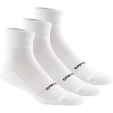 Louis Garneau Mid Versis Sock - 3-Pack White, S/M - Men's