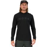 Mons Royale Redwood Enduro V-Neck Long-Sleeve Jersey - Men's Black, XL