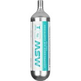 MSW Threaded CO2 Cartridge - 38g Silver, One Size