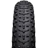 45NRTH Dillinger 5 Studded Fatbike Tubeless Tire - 26in Black, 120tpi, 258 Concave Carbide Studs, 26x4.6