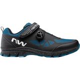 Northwave Corsair Mountain Bike Shoe - Men's Black/Blue Coral, 46.0