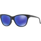 Oakley Hold Out Polarized Sunglasses - Women's Polished Black - Violet Iridium, One Size