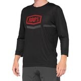 100% Airmatic 3/4-Sleeve Jersey - Men's Black/Red, M