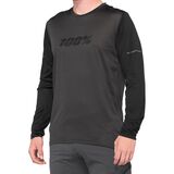100% Ridecamp Long-Sleeve Jersey - Men's Black/Charcoal, XL