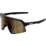 100% S3 Sunglasses Soft Tact Black, One Size - Men's