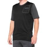 100% Ridecamp Short-Sleeve Jersey - Men's Black/Charcoal, XL