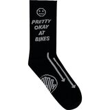 Ostroy Pretty Okay At Bikes Sock Black, L/XL - Men's