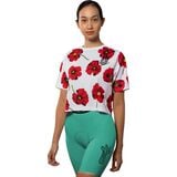 Ostroy Red Poppies Crop Shirt - Women's