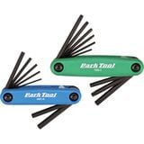 Park Tool FWS-2 Fold-Up Hex and Torx Wrench Combo Set Blue/Green, AWS-10/TWS-2
