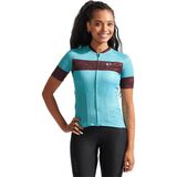 PEARL iZUMi Attack Jersey - Women's Mystic Blue/Cacao Floral, XL