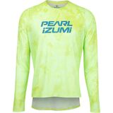 PEARL iZUMi Elevate Long-Sleeve Jersey - Men's Lime Zinger Fountain, XL