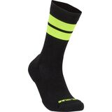 PEARL iZUMi Merino Trail 7in Sock - Men's Black/Screaming Yellow, XL