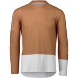 POC MTB Pure Long-Sleeve Jersey - Men's Aragonite Brown/Hydrogen White, XS