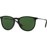 Ray-Ban Erika Polarized Sunglasses - Women's Black/Polar Green, One Size