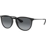 Ray-Ban Erika Polarized Sunglasses - Women's Black Rubber 622/T3, One Size
