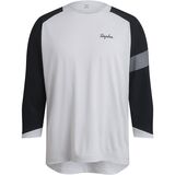 Rapha Trail 3/4-Sleeve Jersey - Men's Light Grey/Black, XL