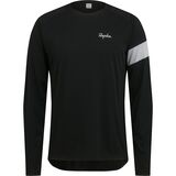 Rapha Trail Technical Long-Sleeve T-Shirt - Men's Black/Light Grey, L