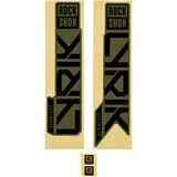 RockShox Lyrik Ultimate Decal Kit Gloss Black for Gloss Green, 2023+, One Size