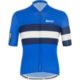 Santini Eco Sleek Bengal Short-Sleeve Jersey - Men's Blue Nautica, XL