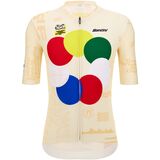Santini TDF Official Grand Depart Florence Cycling Jersey - Men's Print, L