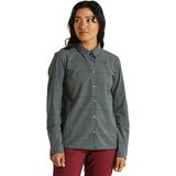 Specialized x Fjallraven Rider's Long-Sleeve Flannel Shirt - Women's Gray Flag Window, XS