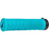 SDG Components Thrice Lock-On Grips Turquoise, 33mm