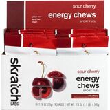 Skratch Labs Energy Chews Sport Fuel - 10-Pack Caffeinated Sour Cherry, 10 Pack