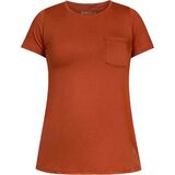 SHREDLY the POCKET TEE jersey - Women's Terracotta, S