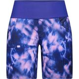 SHREDLY Limitless - Stretch Waistband High-Rise 7in Short - Women's Midnight Tie Dye, 4