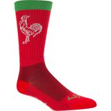 SockGuy Sriracha Acrylic 8in Socks Red, L/XL - Men's
