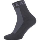 SealSkinz Dunton Waterproof All Weather Ankle-Length Hydrostop Sock Black/Grey, S - Men's