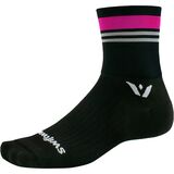 Swiftwick Aspire Four Stripe Sock Stripe Pink/Gray, XL - Men's