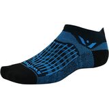 Swiftwick Aspire Zero Tab Sock Black Blue Wave, XL - Men's