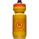 Purist by Specialized Purist Backcountry Water Bottle Yellow/Orange Cap, 22oz