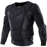 Troy Lee Designs 7855 Heavyweight Long-Sleeve Protection Shirt Solid Black, L