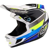 Troy Lee Designs D4 Composite Mips Helmet Reverb White/Blue, L