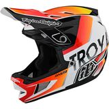 Troy Lee Designs D4 Composite Mips Helmet White/Orange, M
