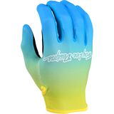 Troy Lee Designs Flowline Glove - Men's Faze Blue/Yellow, XL
