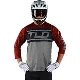 Troy Lee Designs Ruckus Jersey - Men's Bars Red Clay/Gray Heather, L