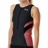 TYR Competitor Tri Tank Top - Women's Grey/Coral, S