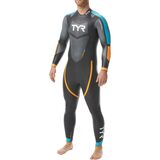 TYR Cat 2 Wetsuit - Men's Black/Blue/Orange, XL