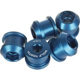 Wolf Tooth Components Chainring Bolts/Nuts for 1x Blue, 5-Piece