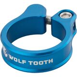 Wolf Tooth Components Seatpost Clamp Blue, 38.6mm